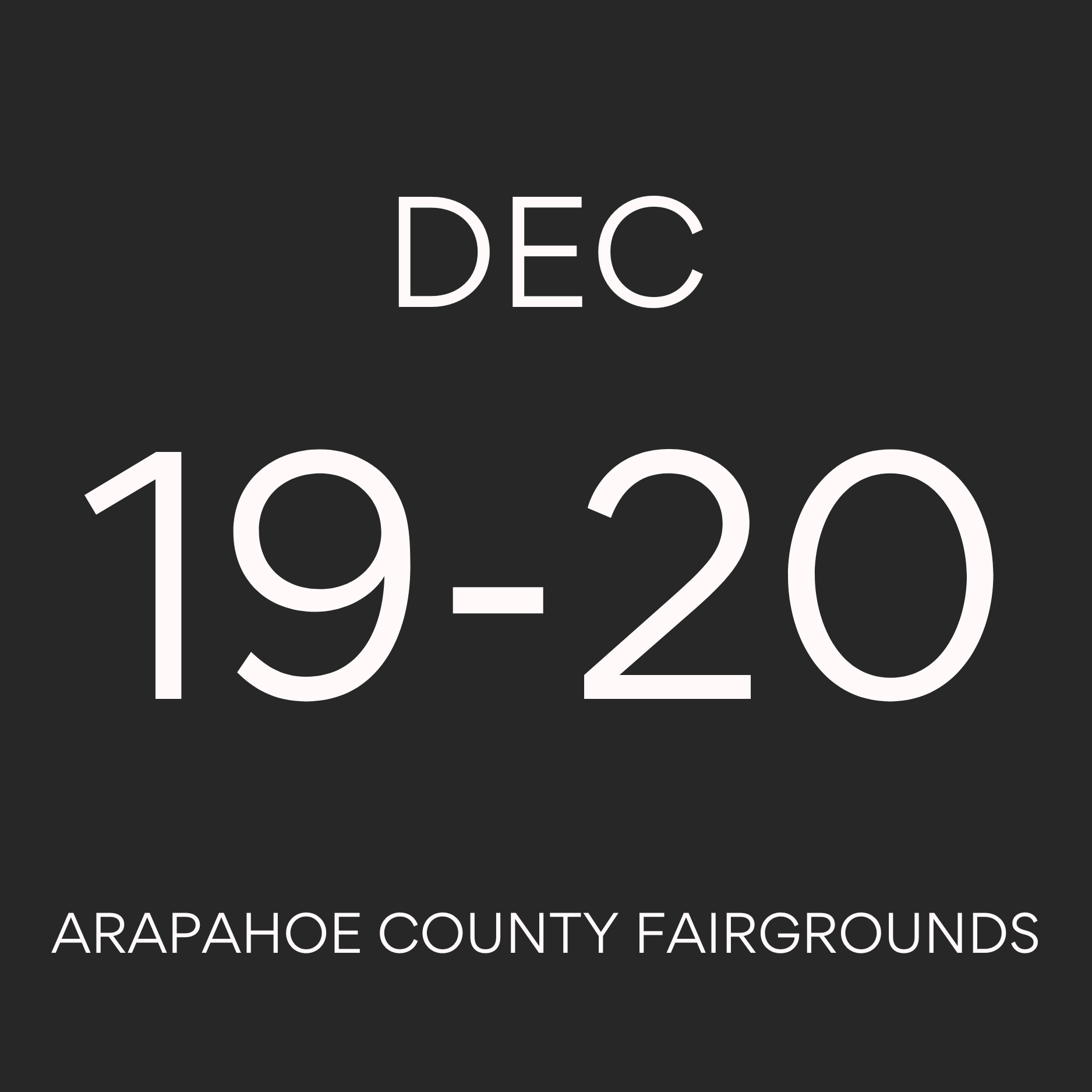 Aurora Gun Show December 19-20 at the Arapahoe County Fairgrounds