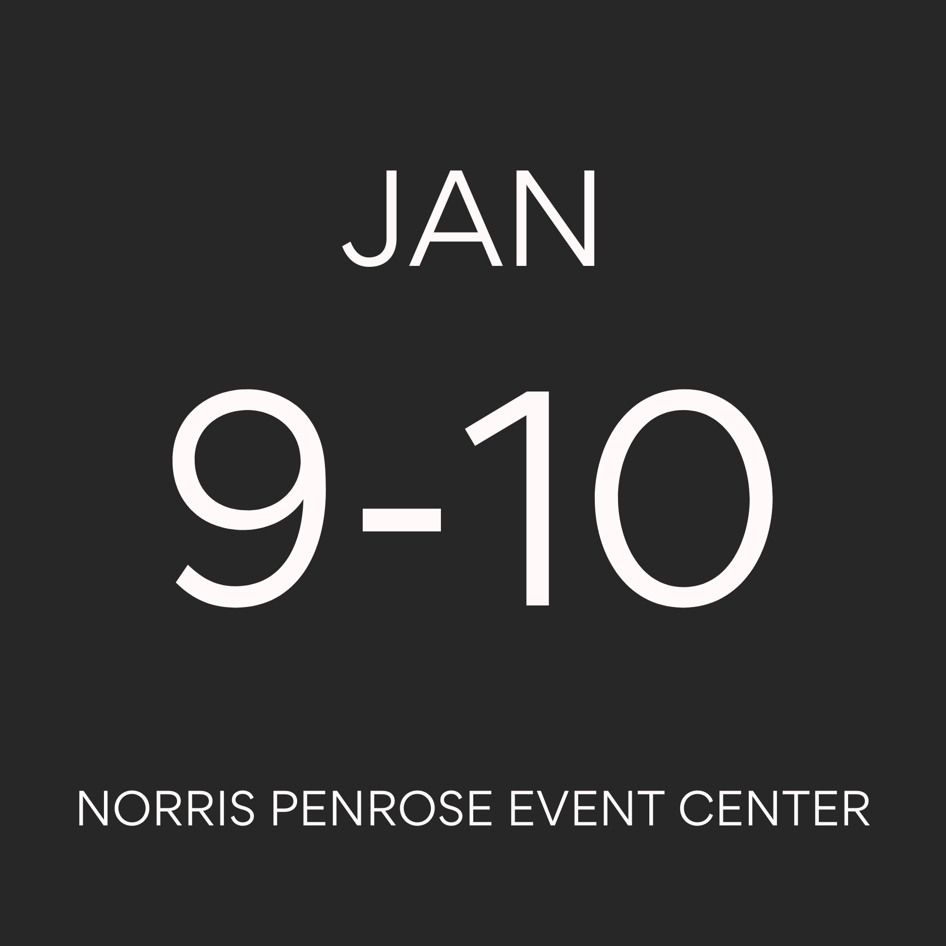 Colorado Springs Gun Show January 9-10 at the Norris Penrose Event Center